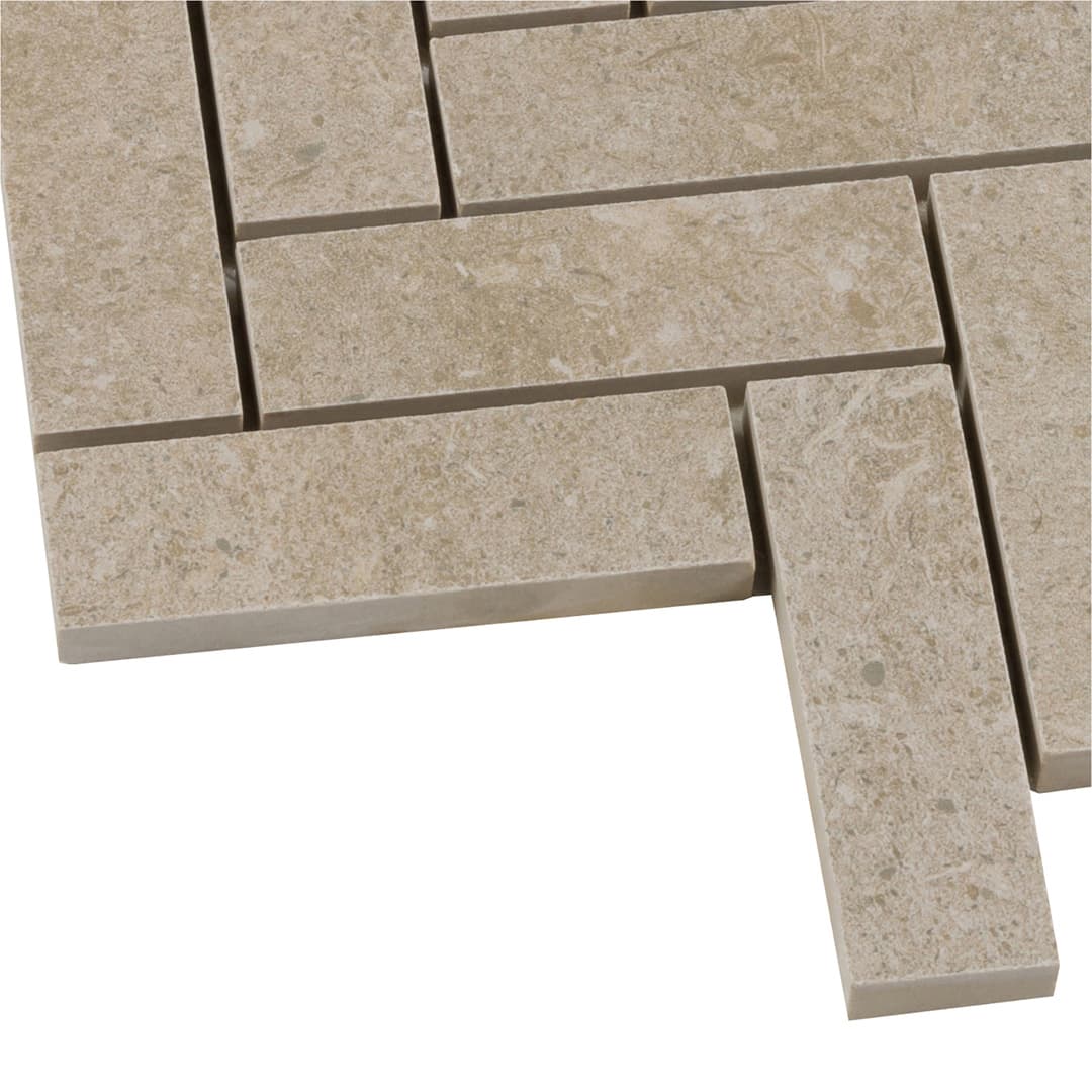 Bera &amp; Beren Greige Herringbone 1×3 Natural - thumbnail 2