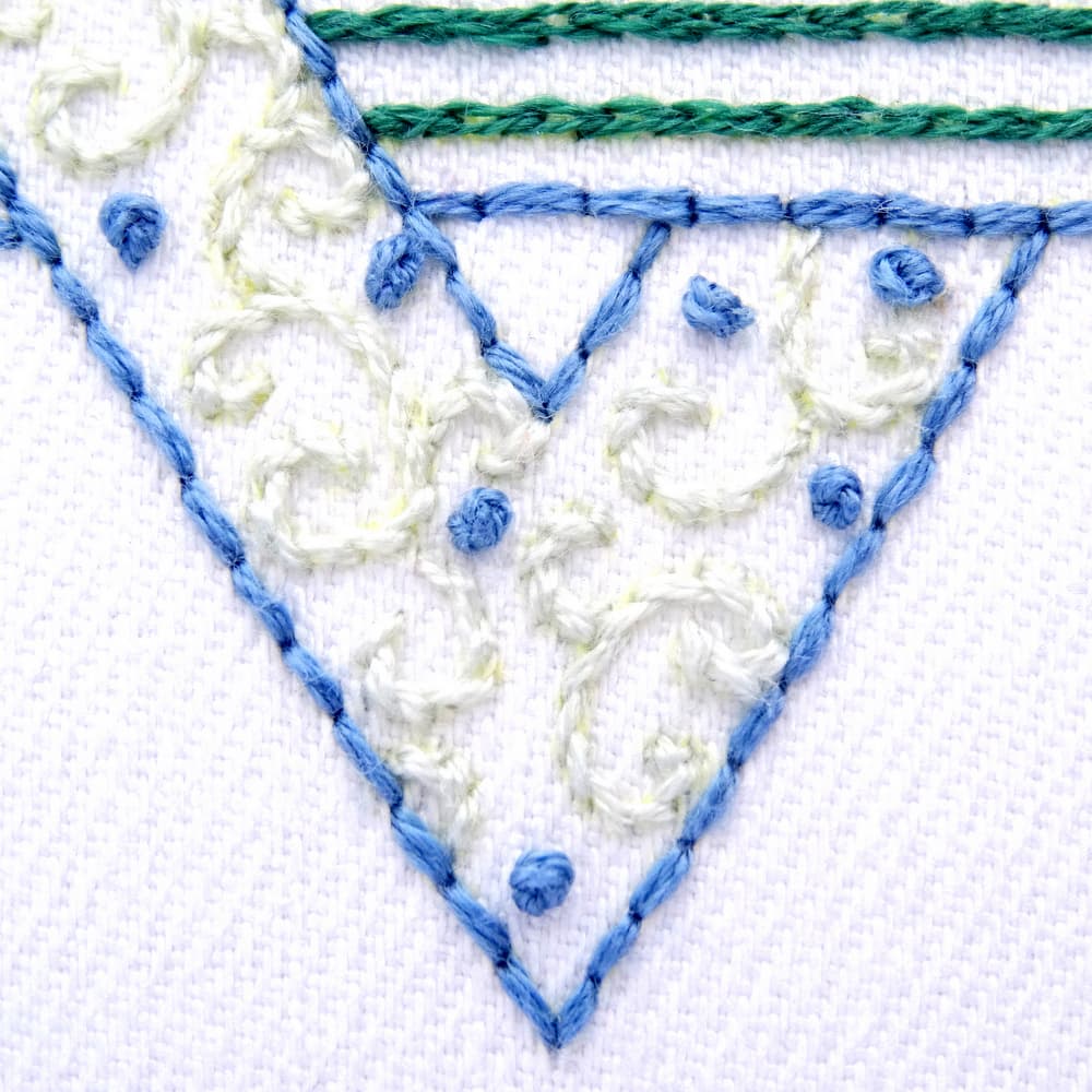 Menorah & Star of David Hand Embroidery Pattern Set - thumbnail 5