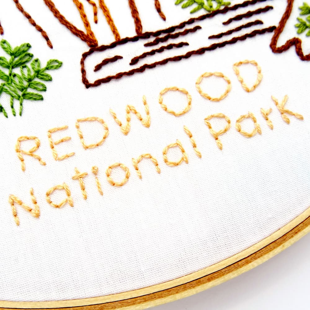Redwood National Park Hand Embroidery Pattern - thumbnail 6