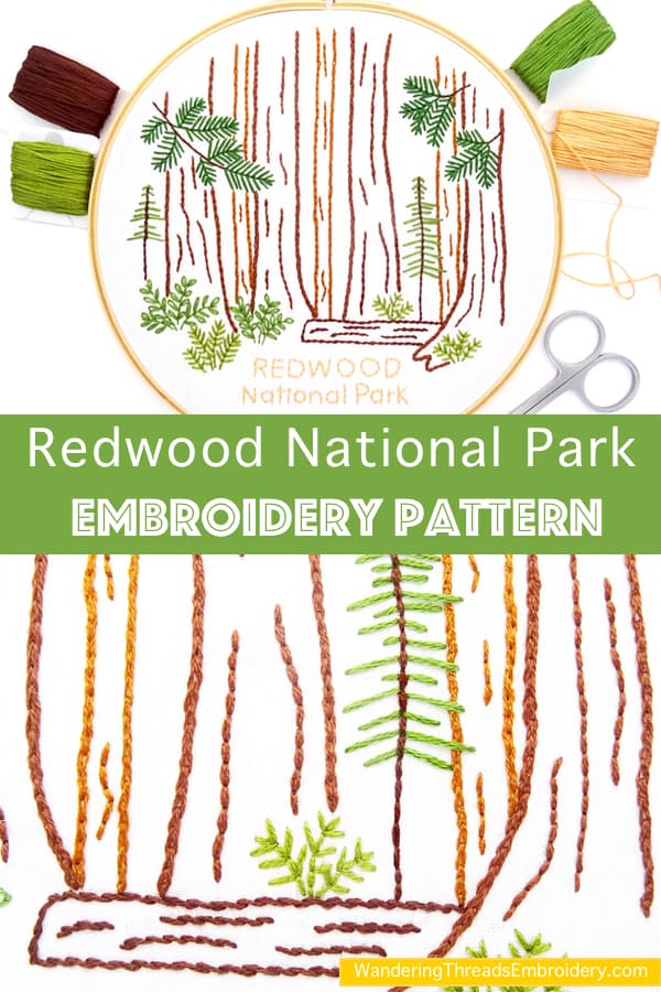 Redwood National Park Hand Embroidery Pattern - thumbnail 8