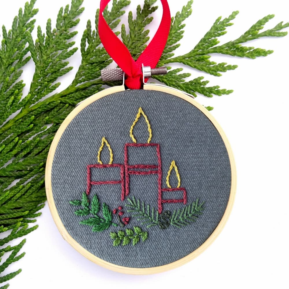 Christmas Traditions Ornament Set Hand Embroidery Pattern - thumbnail 2