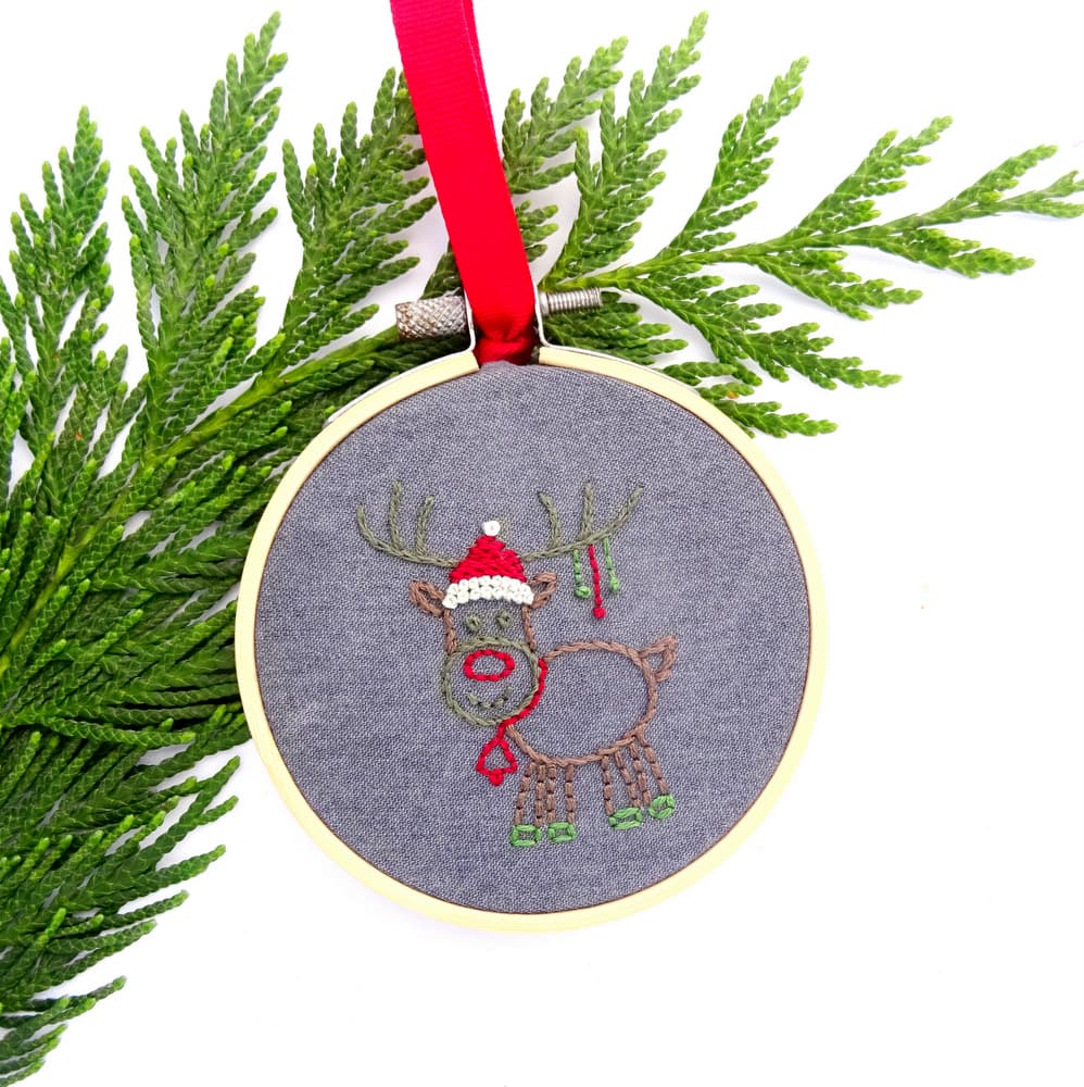 Christmas Characters Ornament Set Hand Embroidery Pattern - thumbnail 4