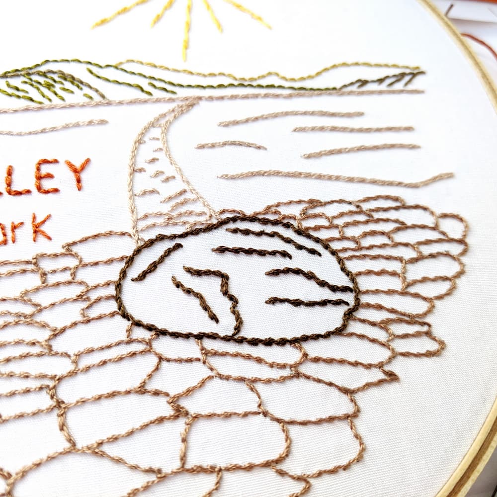 Death Valley National Park Hand Embroidery Pattern - thumbnail 3