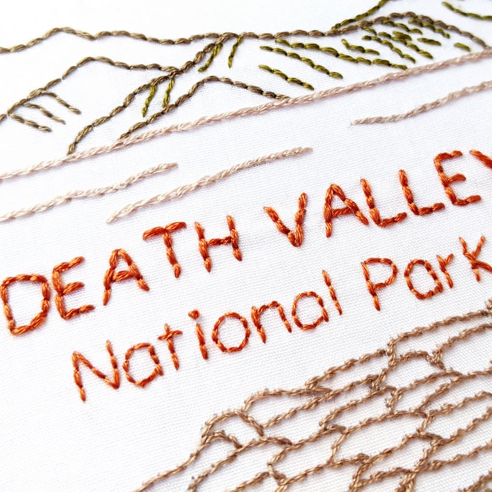 Death Valley National Park Hand Embroidery Pattern - thumbnail 6
