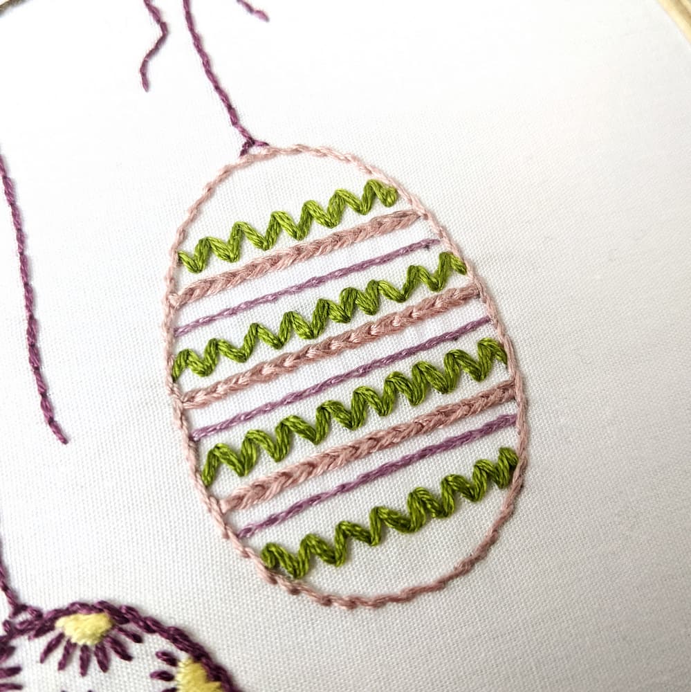 Hanging Easter Eggs Hand Embroidery Pattern - thumbnail 4