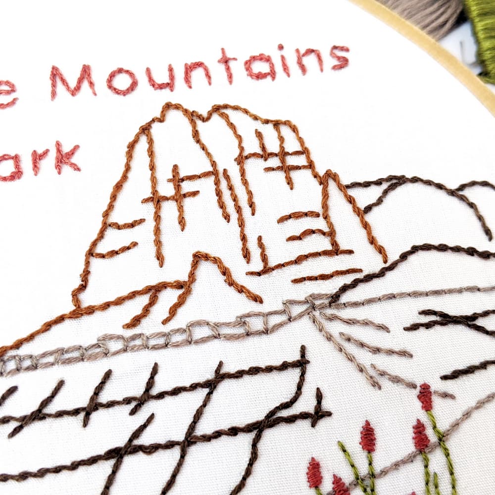 Guadalupe Mountains National Park Hand Embroidery Pattern - thumbnail 3