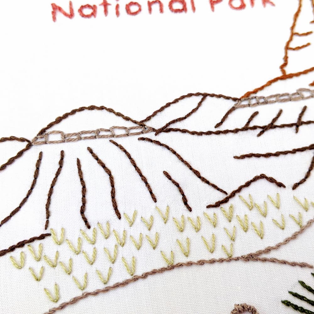 Guadalupe Mountains National Park Hand Embroidery Pattern - thumbnail 5