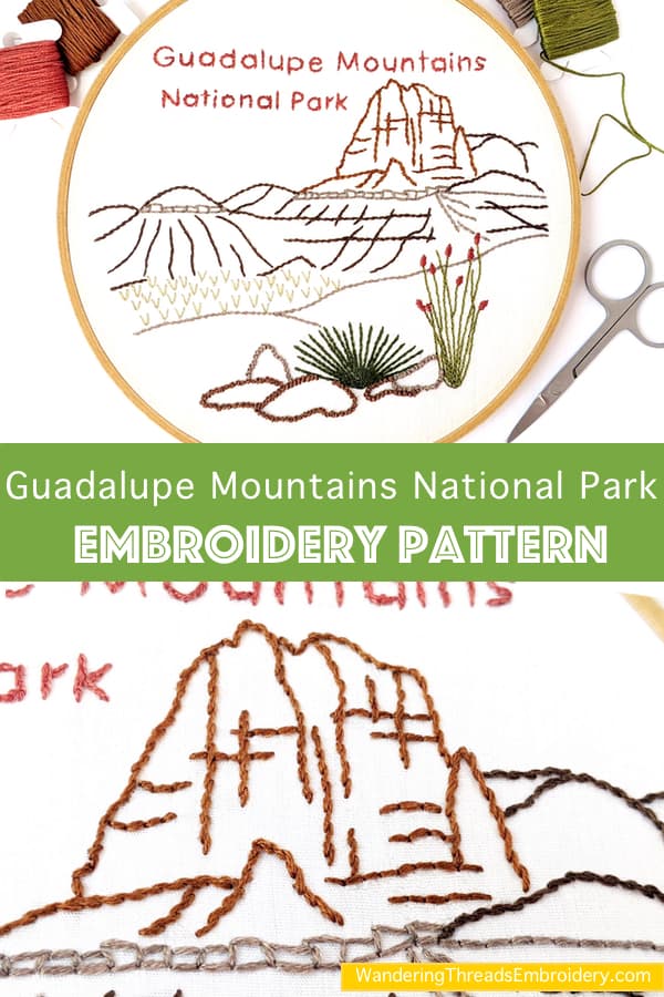Guadalupe Mountains National Park Hand Embroidery Pattern - thumbnail 7