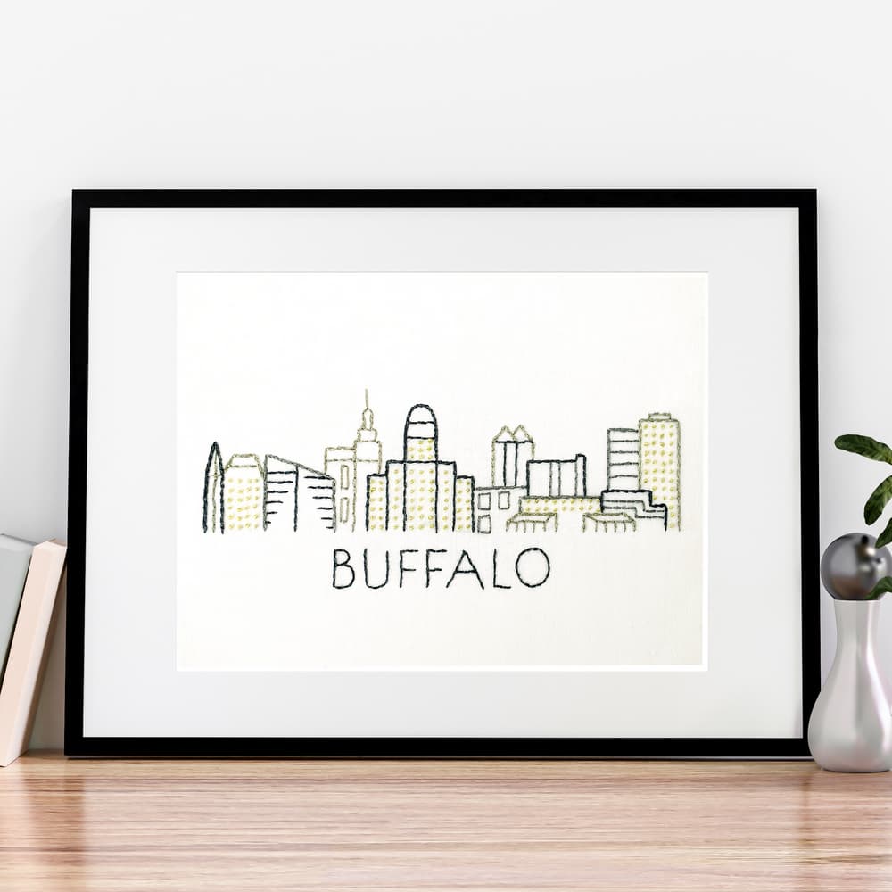 Buffalo City Skyline Hand Embroidery Pattern - thumbnail 5