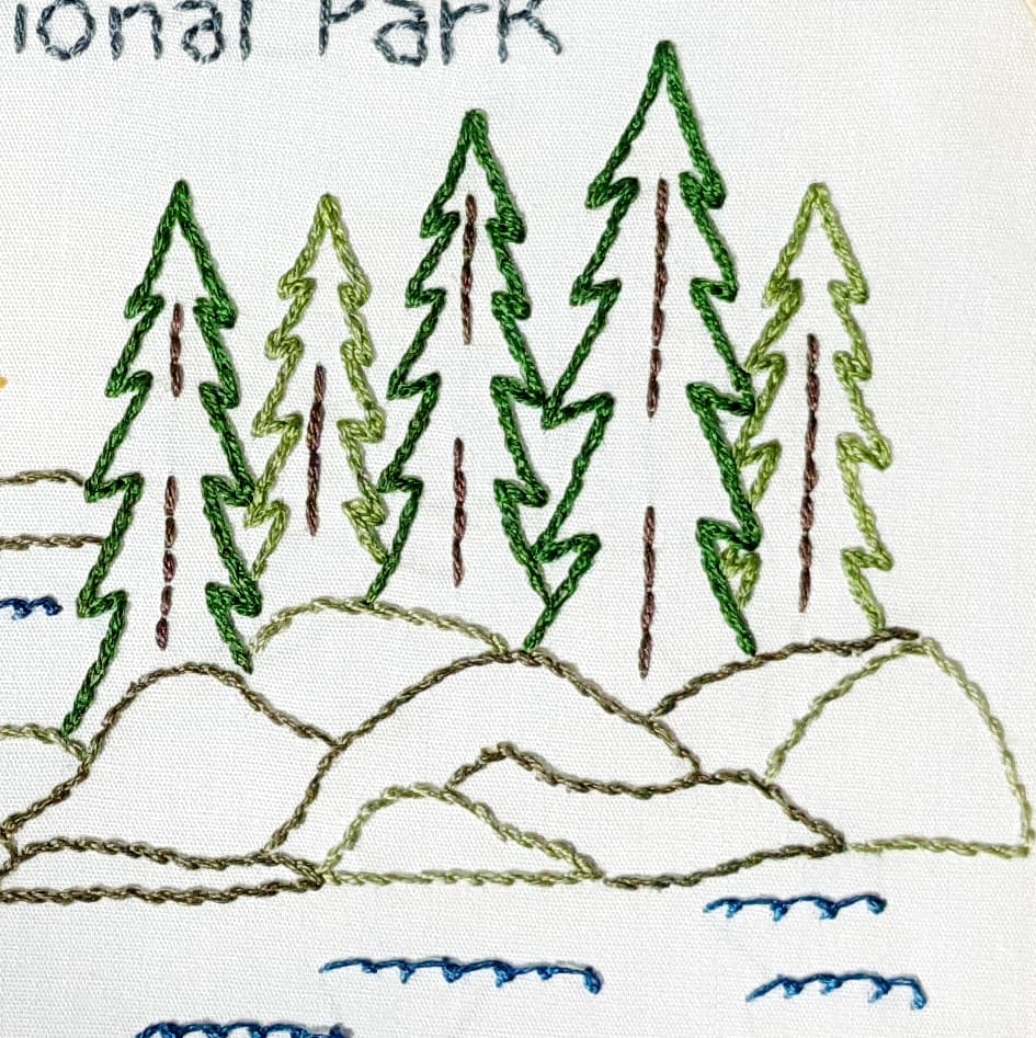 Isle Royale National Park Hand Embroidery Pattern - thumbnail 2