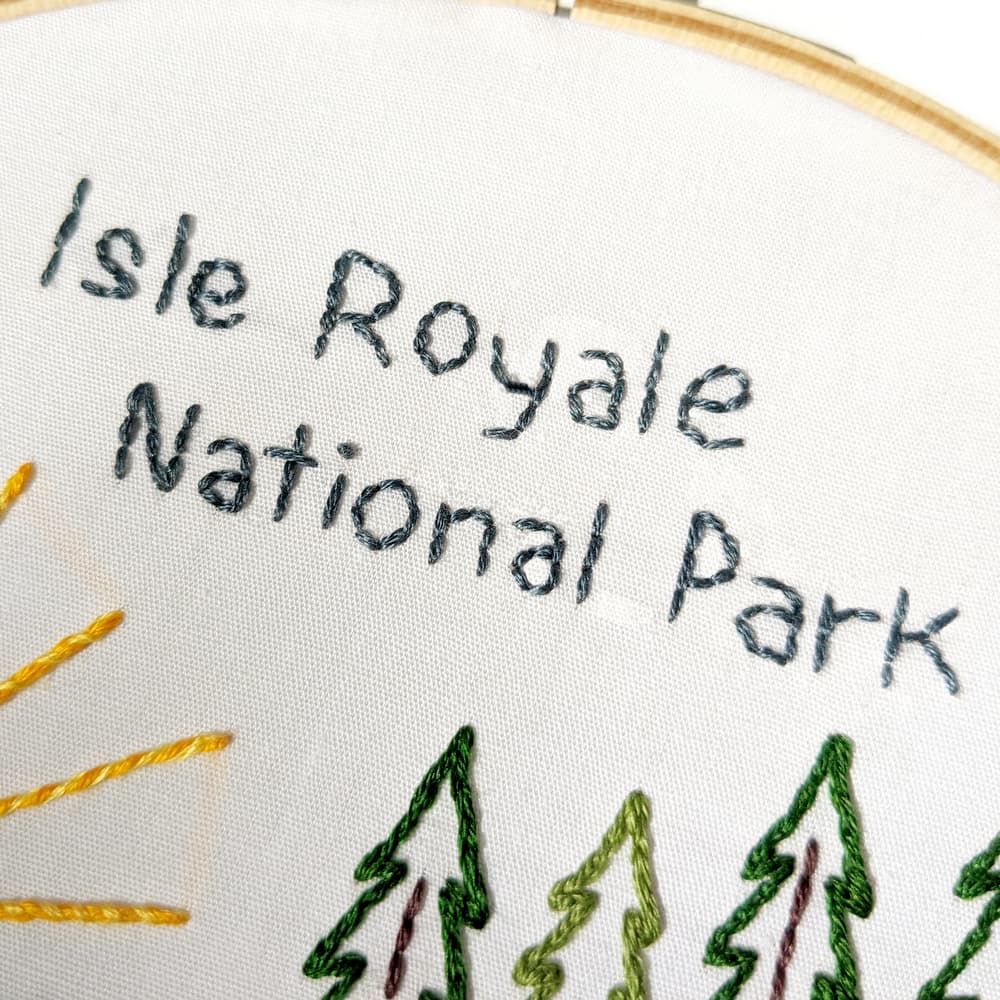 Isle Royale National Park Hand Embroidery Pattern - thumbnail 5
