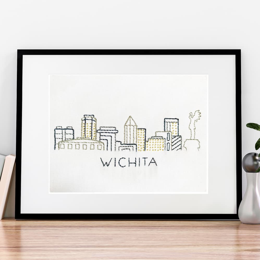 Wichita City Skyline Hand Embroidery Pattern - thumbnail 6