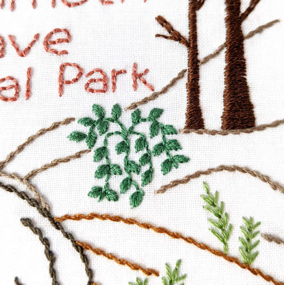 Mammoth Cave National Park Hand Embroidery Pattern - thumbnail 3