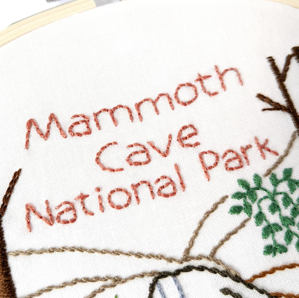 Mammoth Cave National Park Hand Embroidery Pattern - thumbnail 5