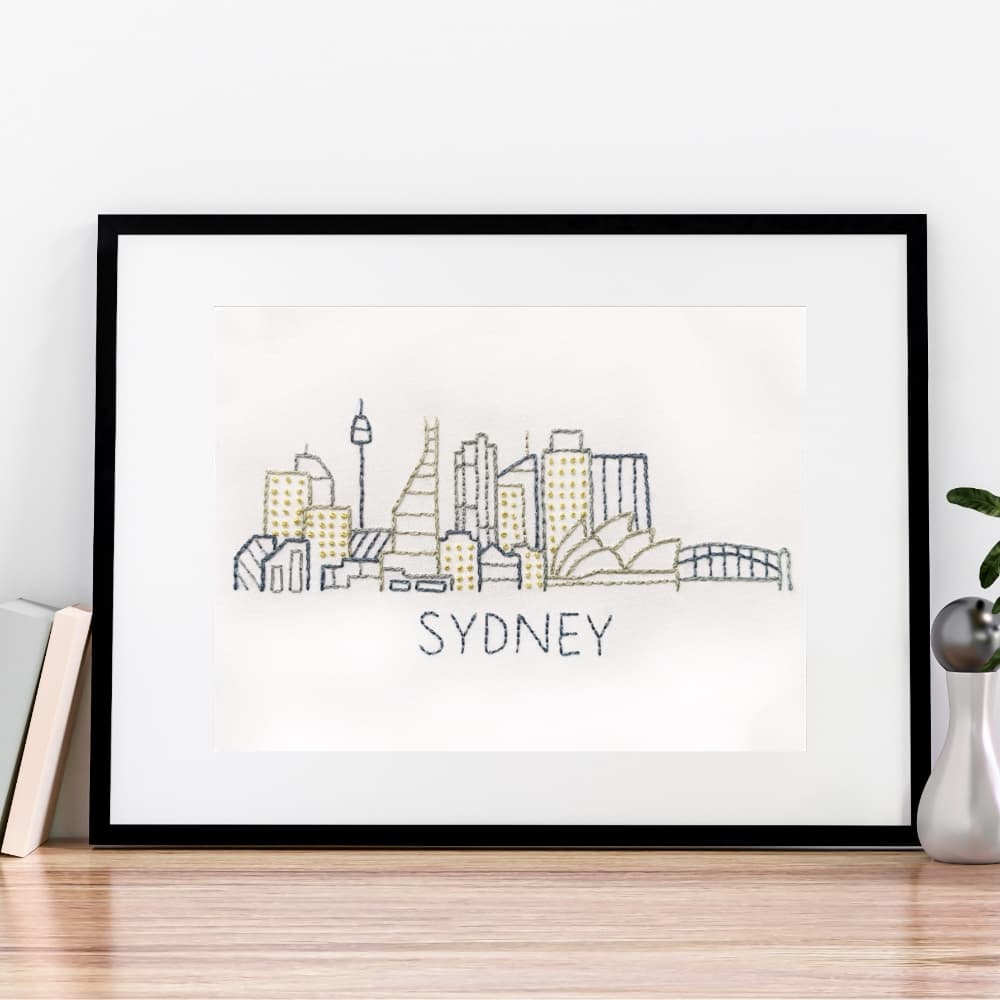 Sydney City Skyline Hand Embroidery Pattern - thumbnail 6