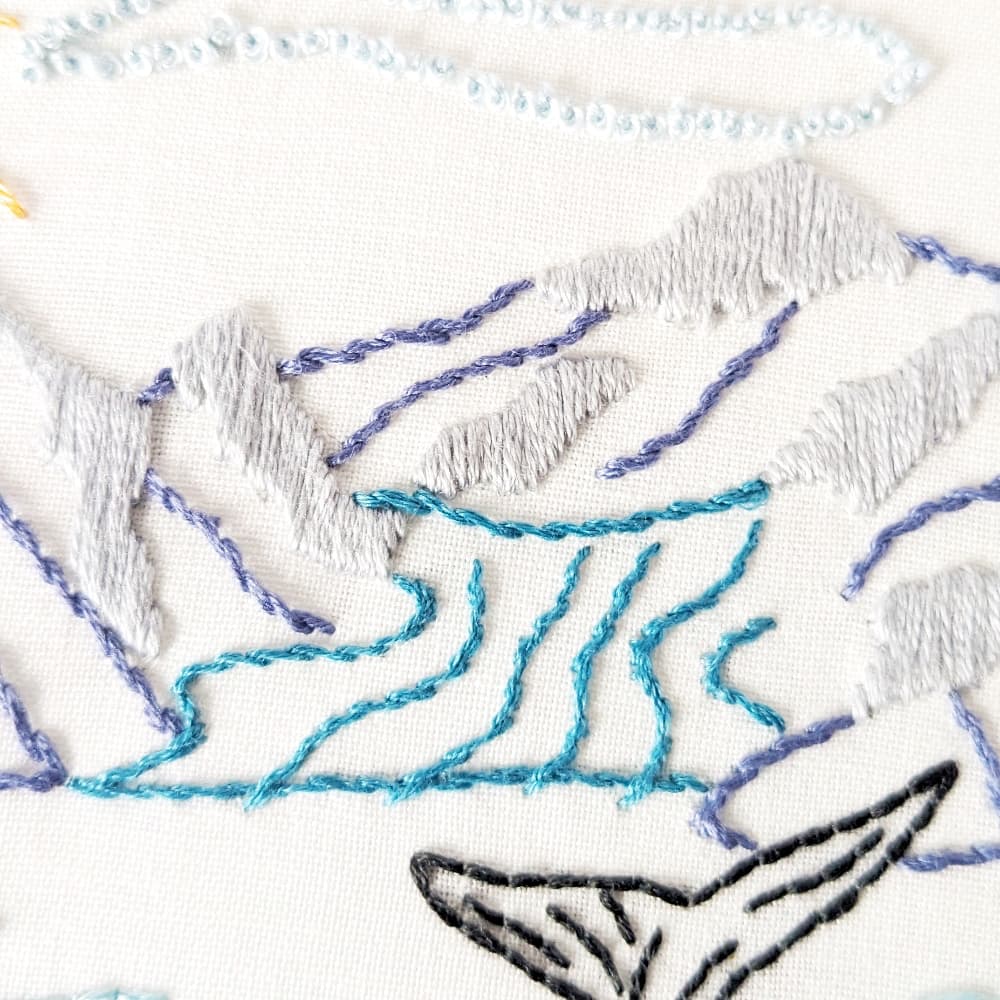 Glacier Bay National Park Hand Embroidery Pattern - thumbnail 5