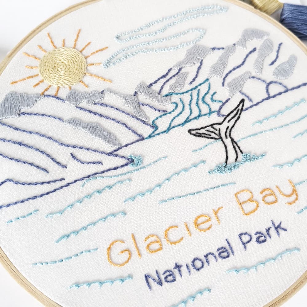 Glacier Bay National Park Hand Embroidery Pattern - thumbnail 2