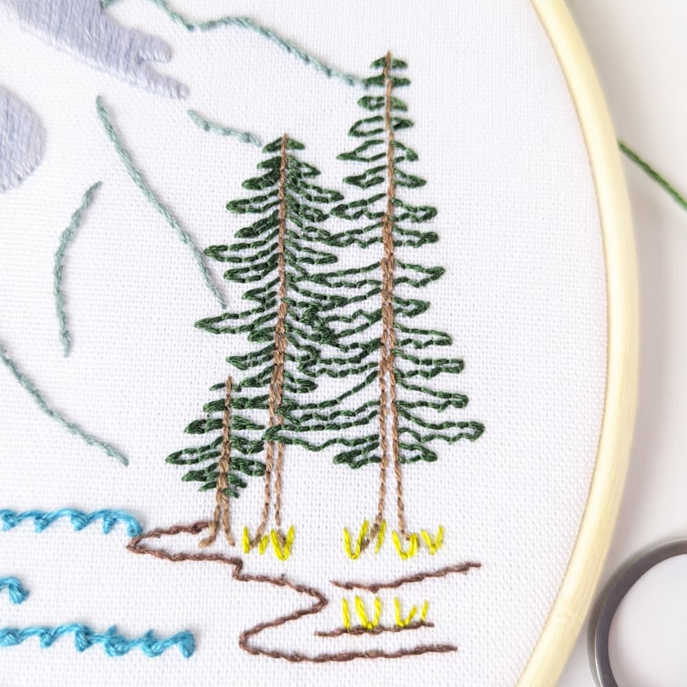 Lake Clark National Park Hand Embroidery Pattern - thumbnail 3