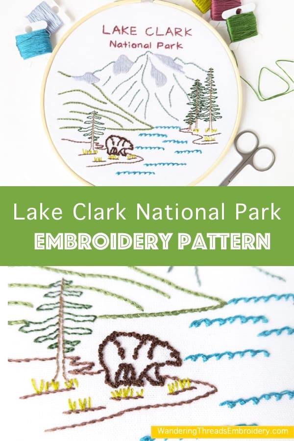 Lake Clark National Park Hand Embroidery Pattern - thumbnail 8