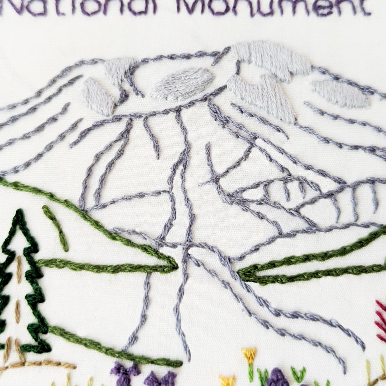 Mount St. Helens National Monument Hand Embroidery Pattern - thumbnail 4