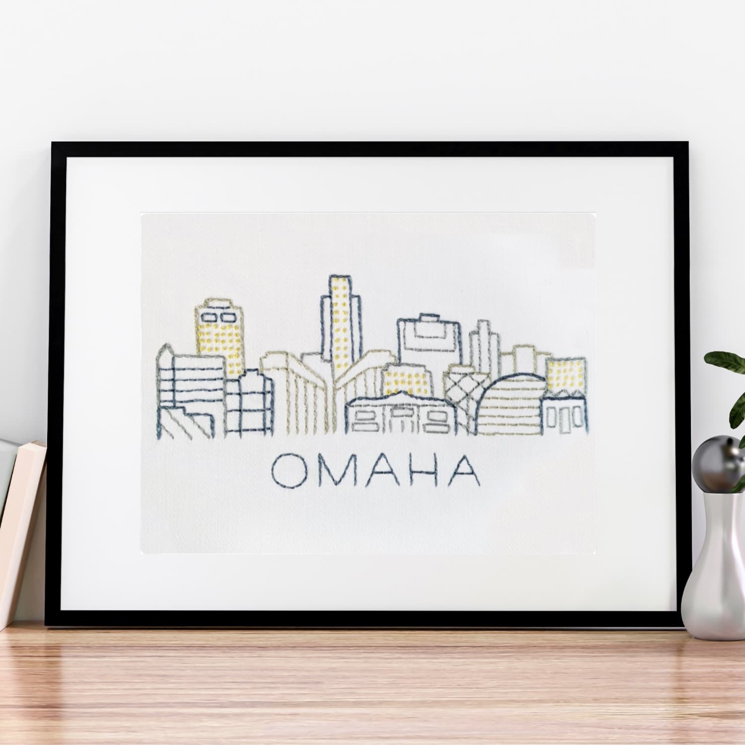 Omaha City Skyline Hand Embroidery Pattern - thumbnail 6