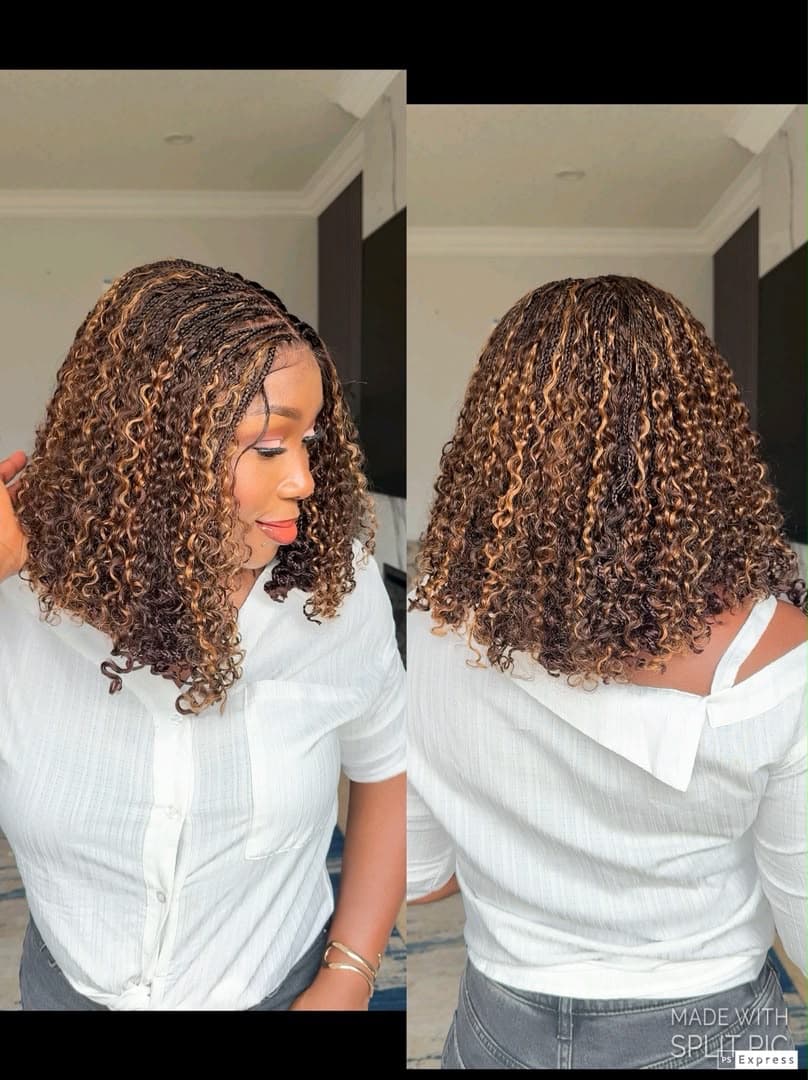 .Boho bob human hair curls - thumbnail 5