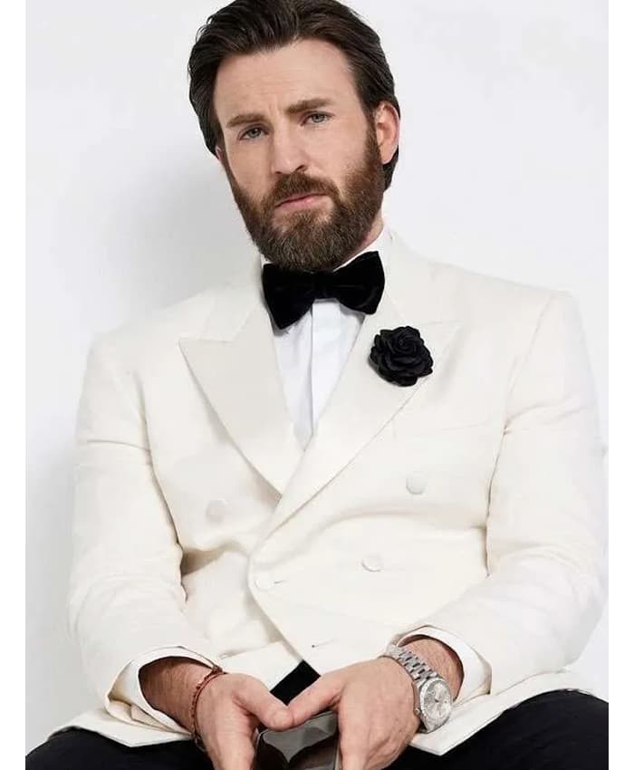 Sacrifice Chris Evans White Blazer