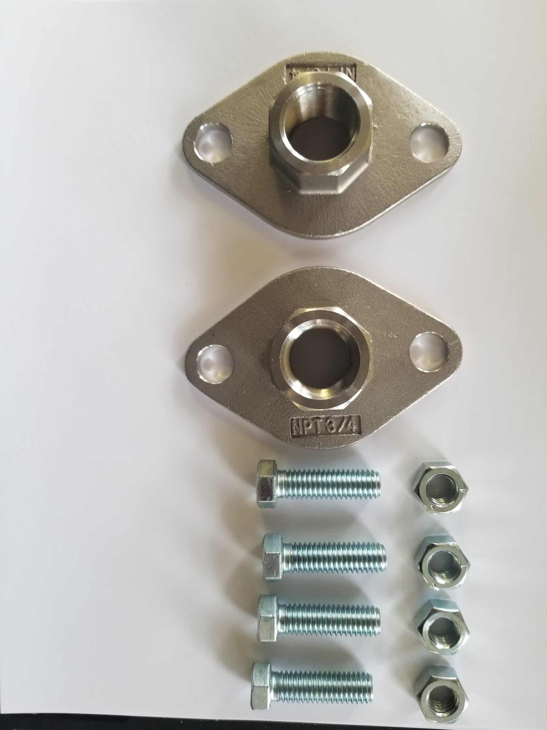 SS Flat Flange 3/4″ Set