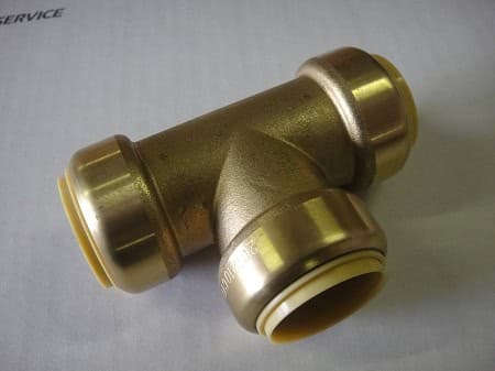 1″ PUSH ON PEX TEE