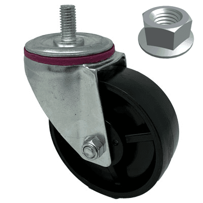 5263-4-LN | 4″ Caster Assembly w Lock Nut