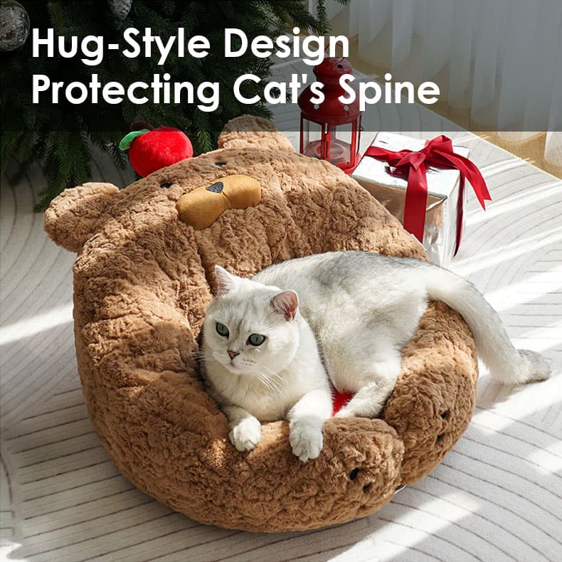 Apple Bear Hug Cat Bed - thumbnail 8