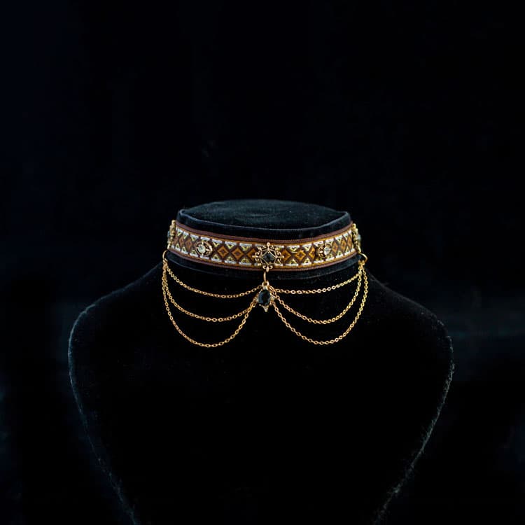 Noble Velvet Black Cat Collar - thumbnail 6