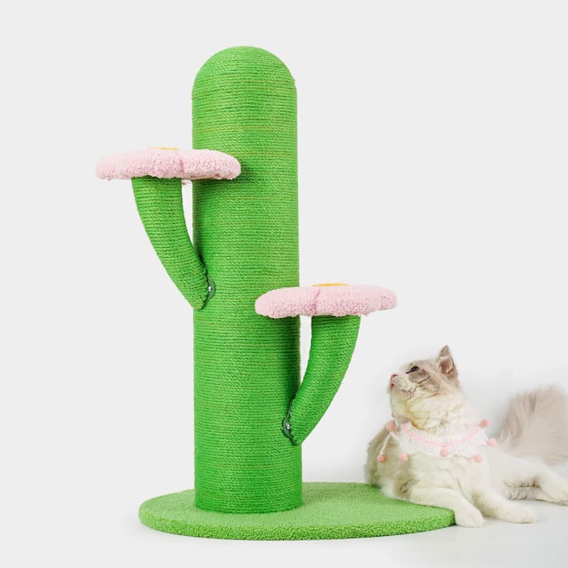 Flower and Cactus Cat Tree - thumbnail 3