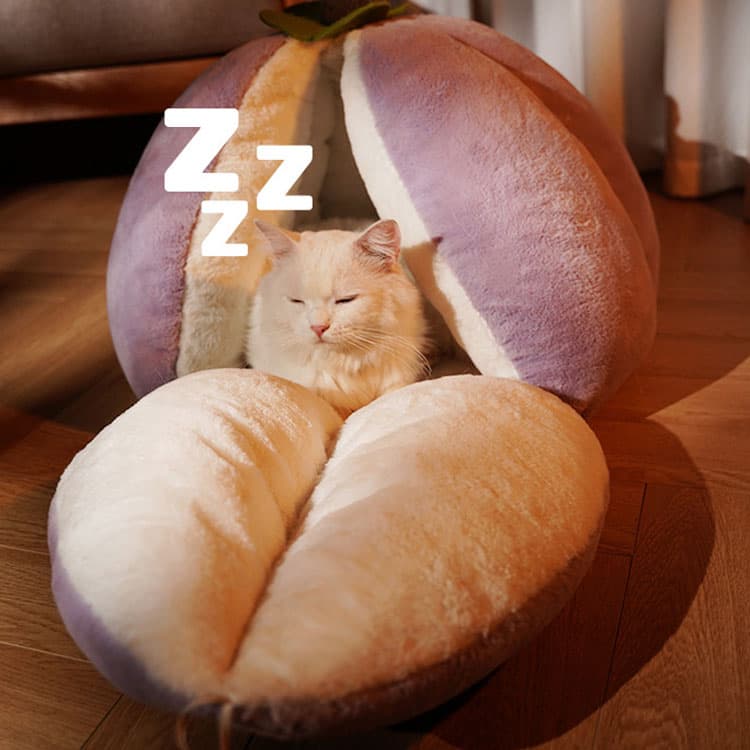 Mangosteen Purple Cat Bed - thumbnail 4