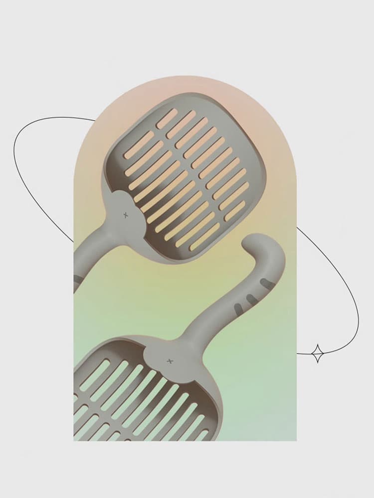 Cute Cat Tail Cat Litter Scoop - thumbnail 8