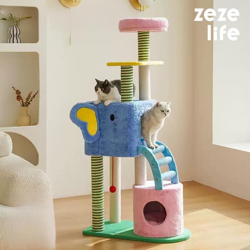 Spring Fantasy Elephant Cat Tree
