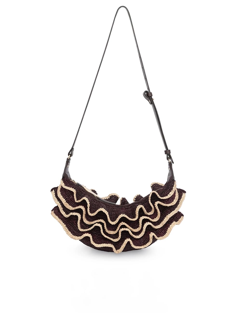 Goldentime Ruffle Shoulder Bag