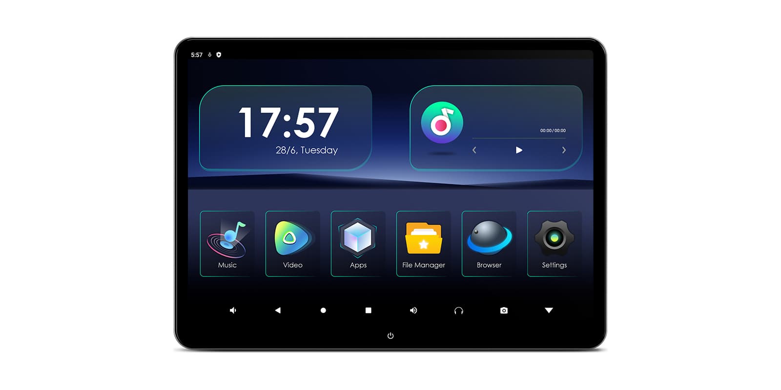 14″ QHD Touchscreen Headrest Screen | Android | Gravity Sensor | HM141AB