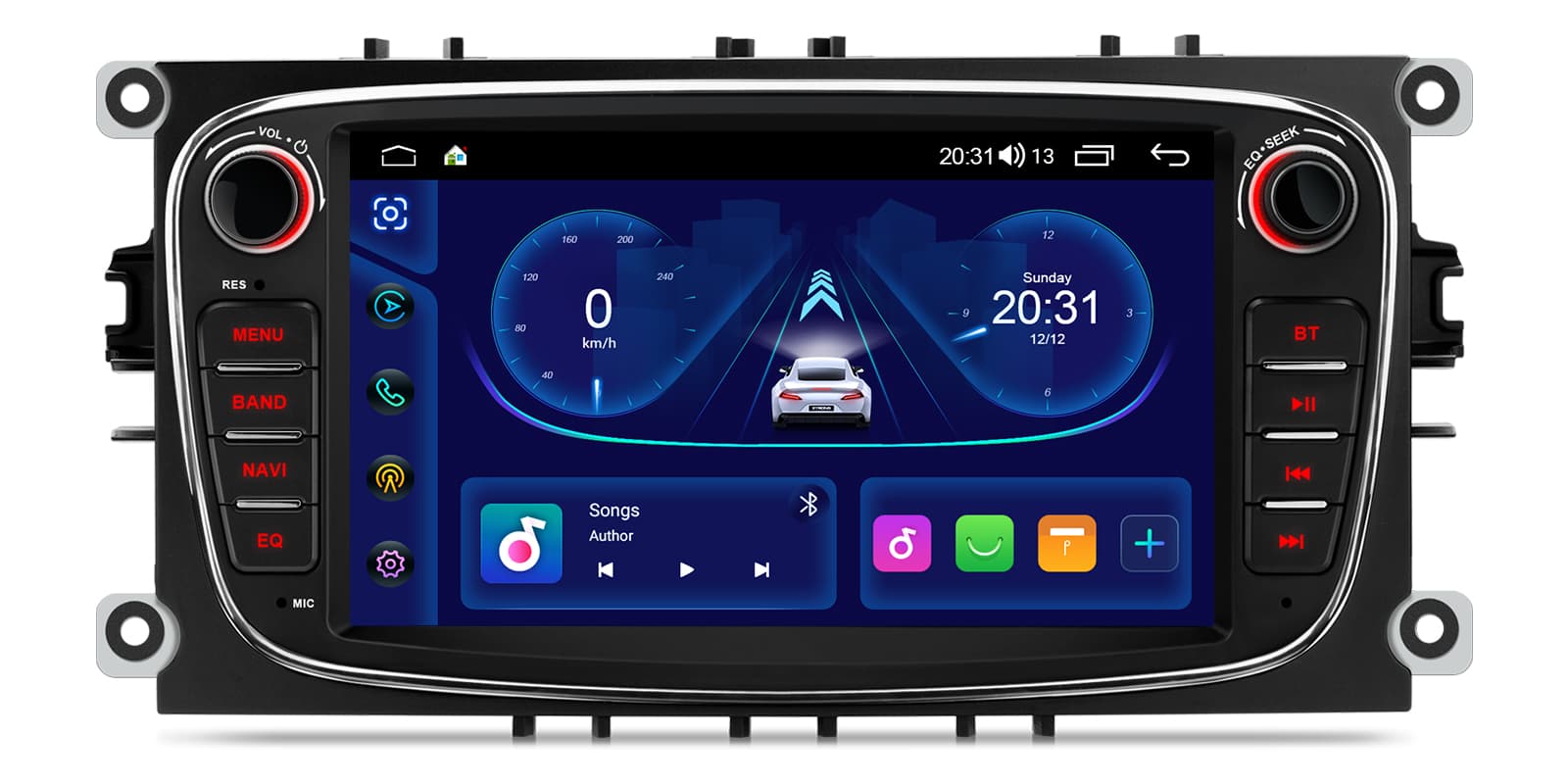 Ford 7″ Android Car Stereo Radio | Wireless Apple CarPlay & Android Auto | IDS70FSFBL