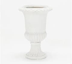 White Urn Flower Pot 13.75″