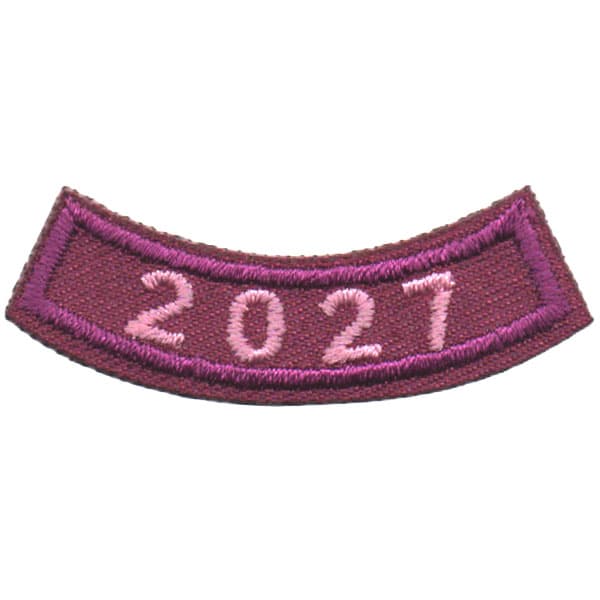 2027 Purple Year Rocker Patch
