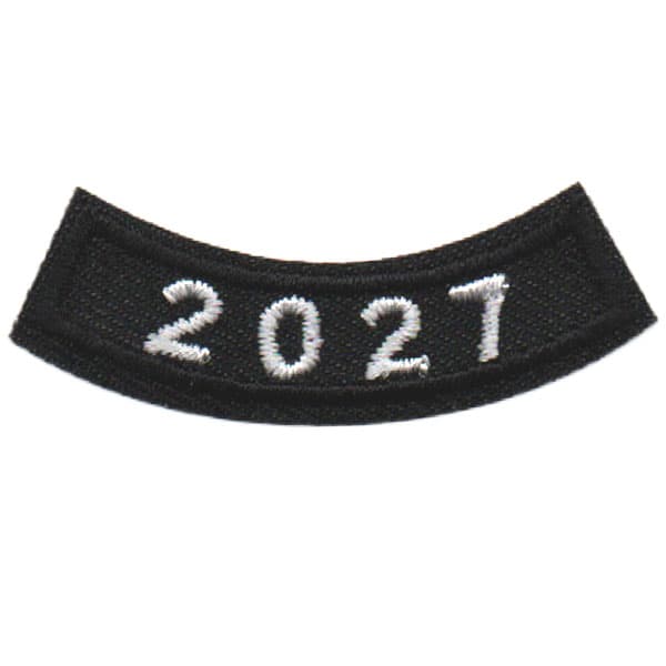 2027 Black Year Rocker Patch