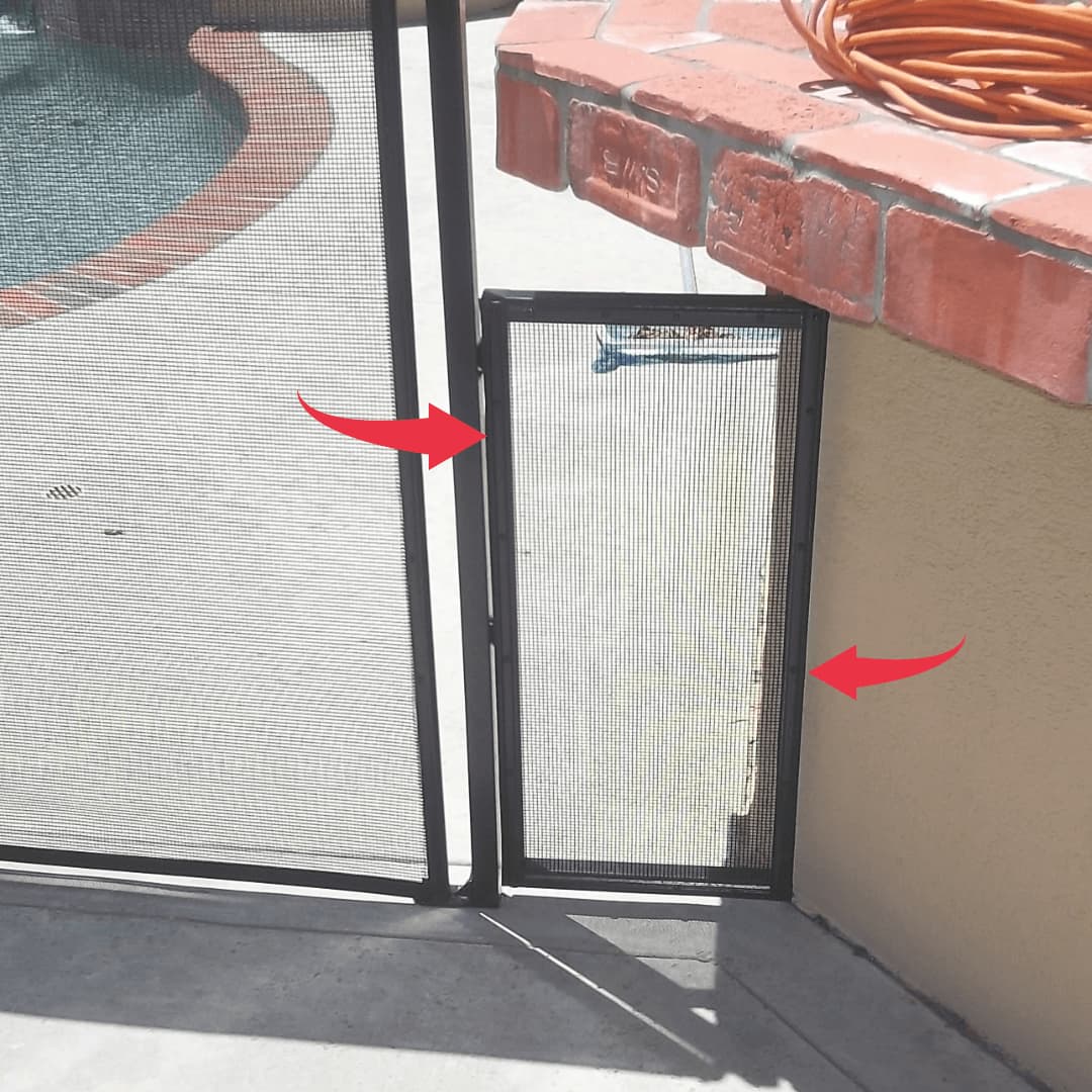 Adjustable Mesh Side Panel Kit for Pool Fence Gaps