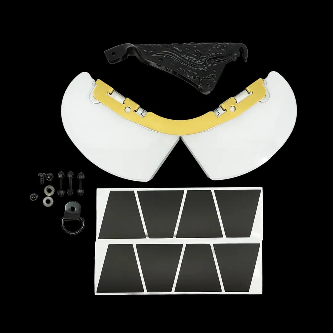 Leather Fire Helmet Black Out Kit