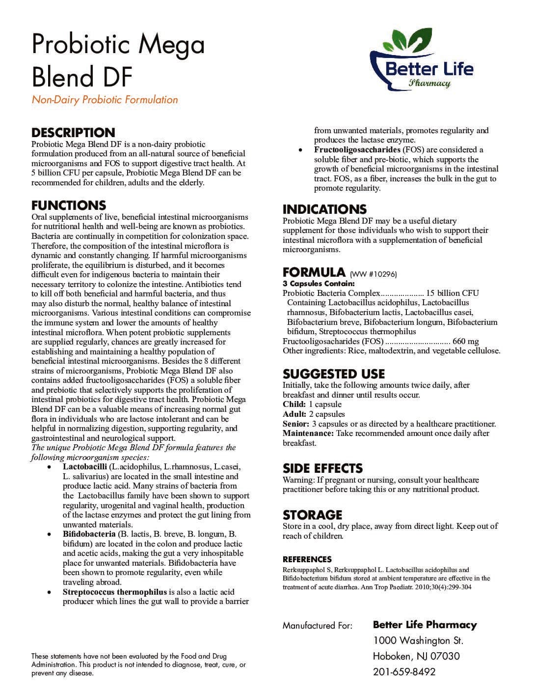 Probiotic Mega Blend DF