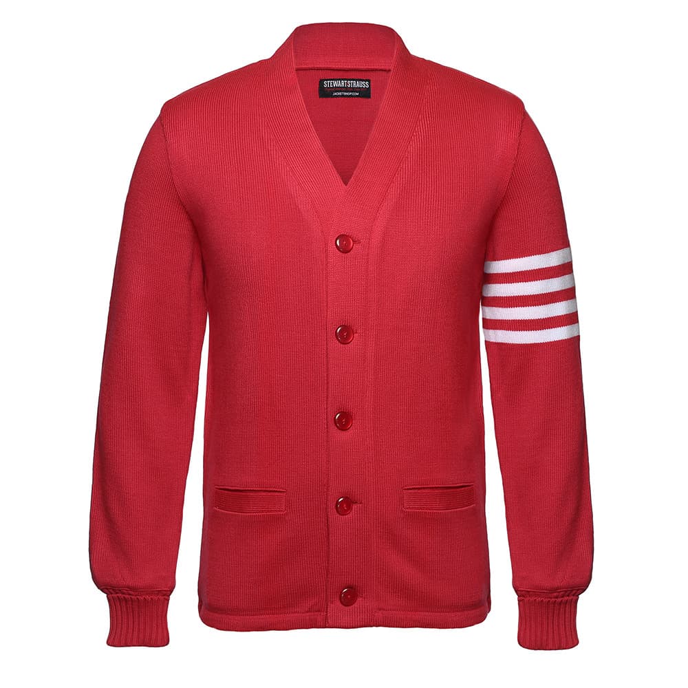 RED/WHITE SWEATER