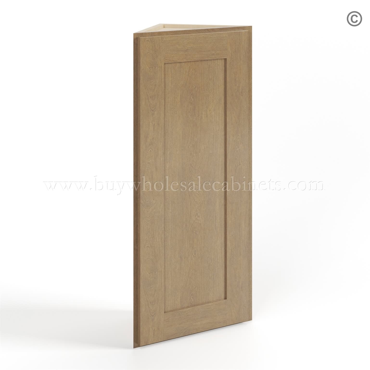 Rustic Wood Shaker 12″ Angle Wall Cabinet
