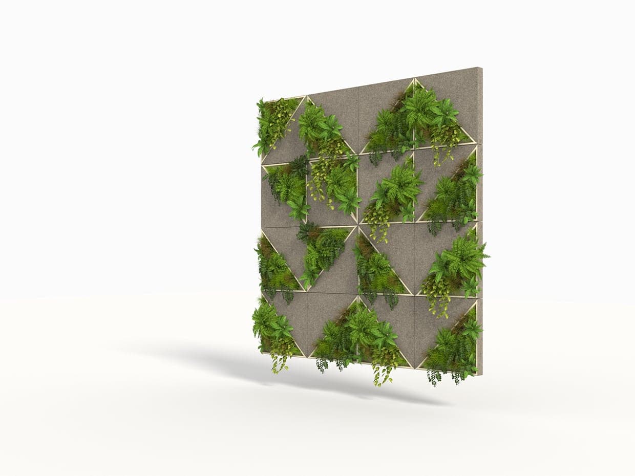 Acoustic Felt Greenery Wall Tiles