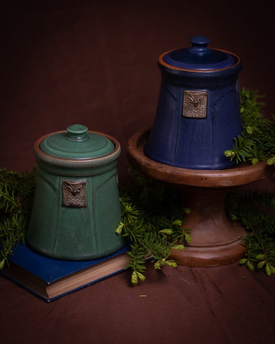 Owl Small Lidded Jar