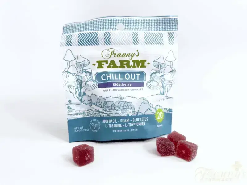 Franny’s Chill Out Elderberry Multi-Mushroom Gummies